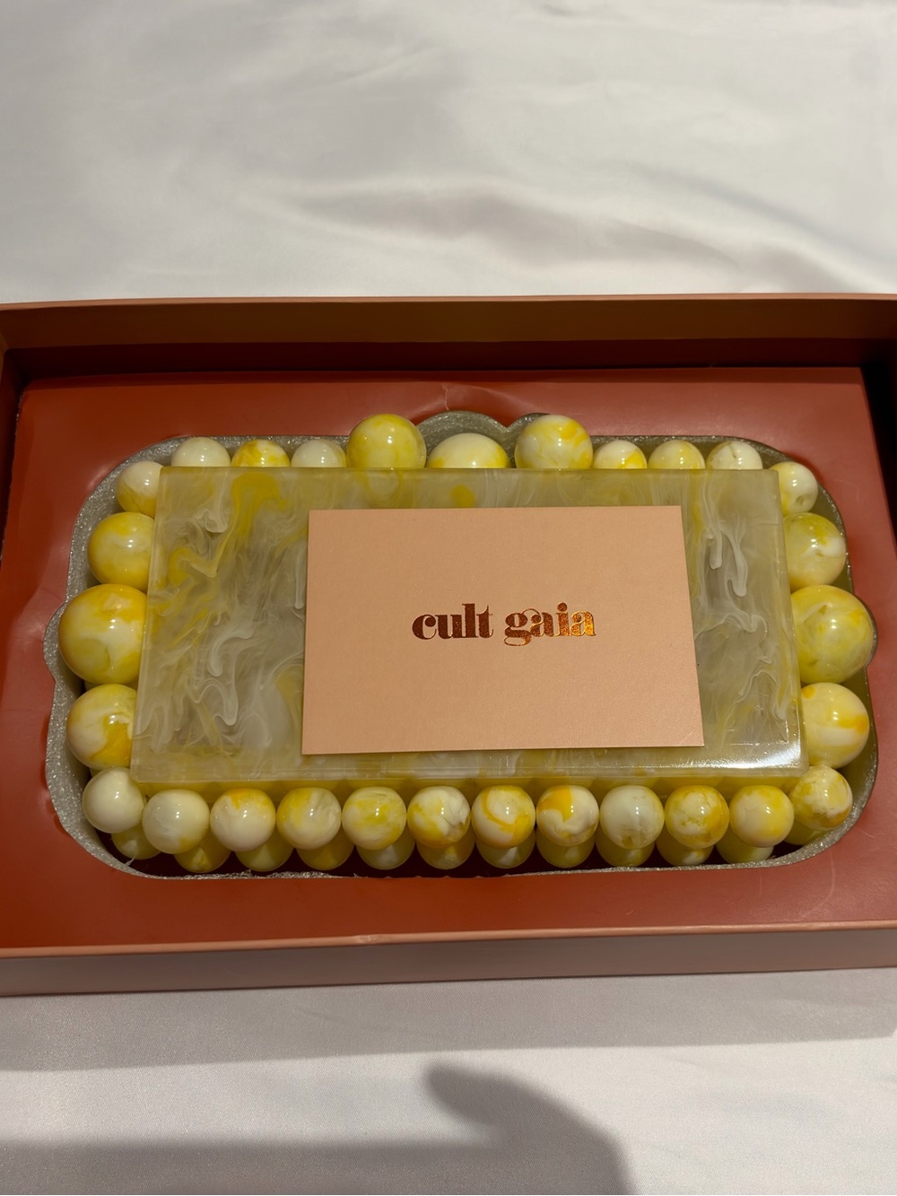 Cult Gaia Yellow Quartz EOS Clutch Bag - Picture 3 of 7
